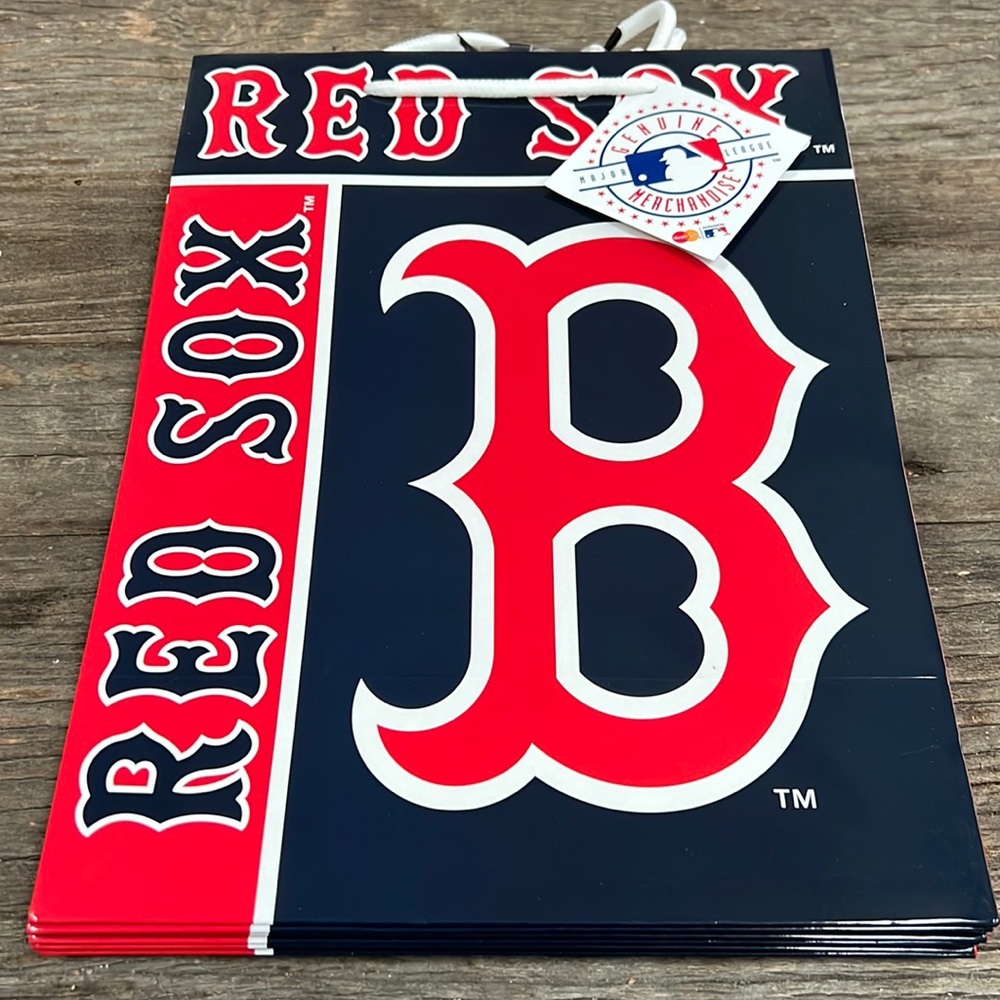 6 Boston Red Sox large gift bags - Picture 1 of 1